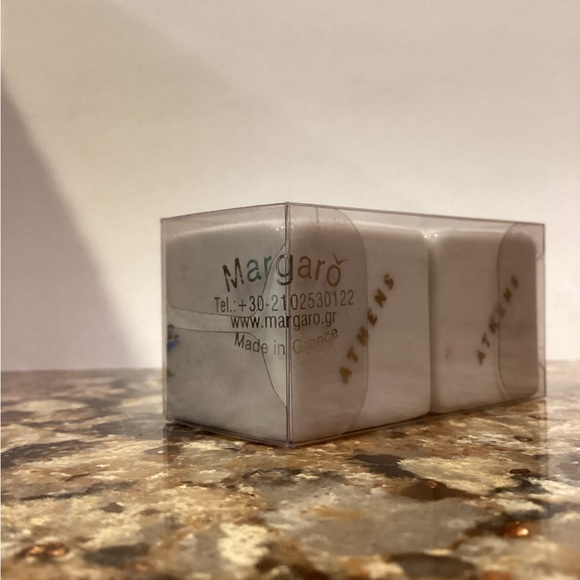 NWT Vintage Parthenon Made in Greece Athens Souvenir Square Salt Pepper Shakers - Picture 2 of 9